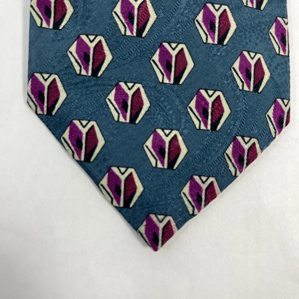 Stafford Mens Tie‎ 3.75 in W x L 58 in Silk Green Silver Red Black
